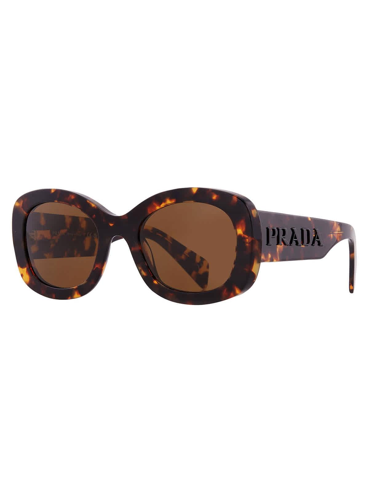 Prada Brown Oval Ladies Sunglasses Pr #265264p27b